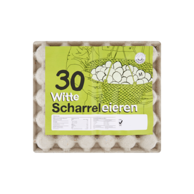 Witte Scharreleieren M